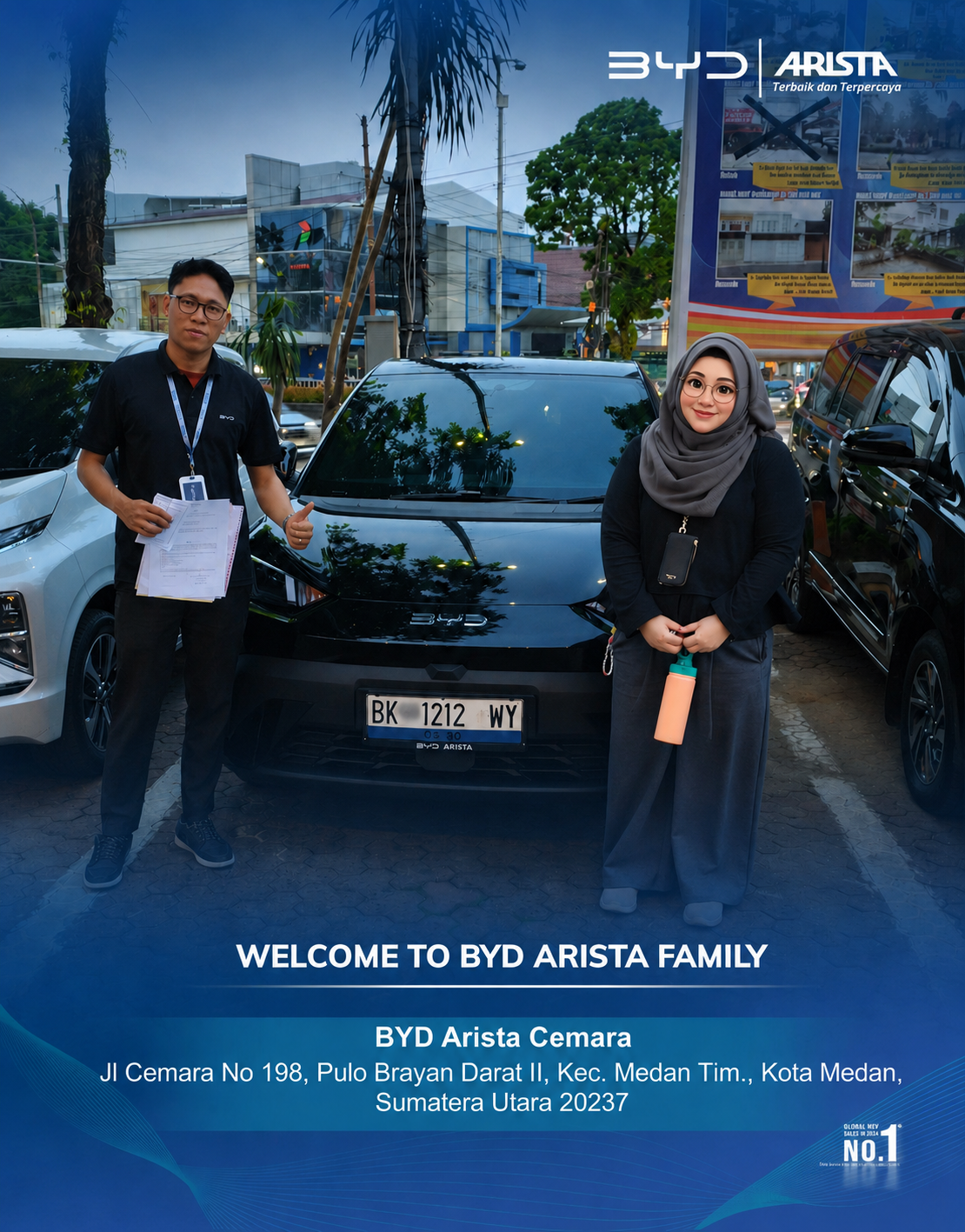 Serah Terima Unit BYD dengan Customer 