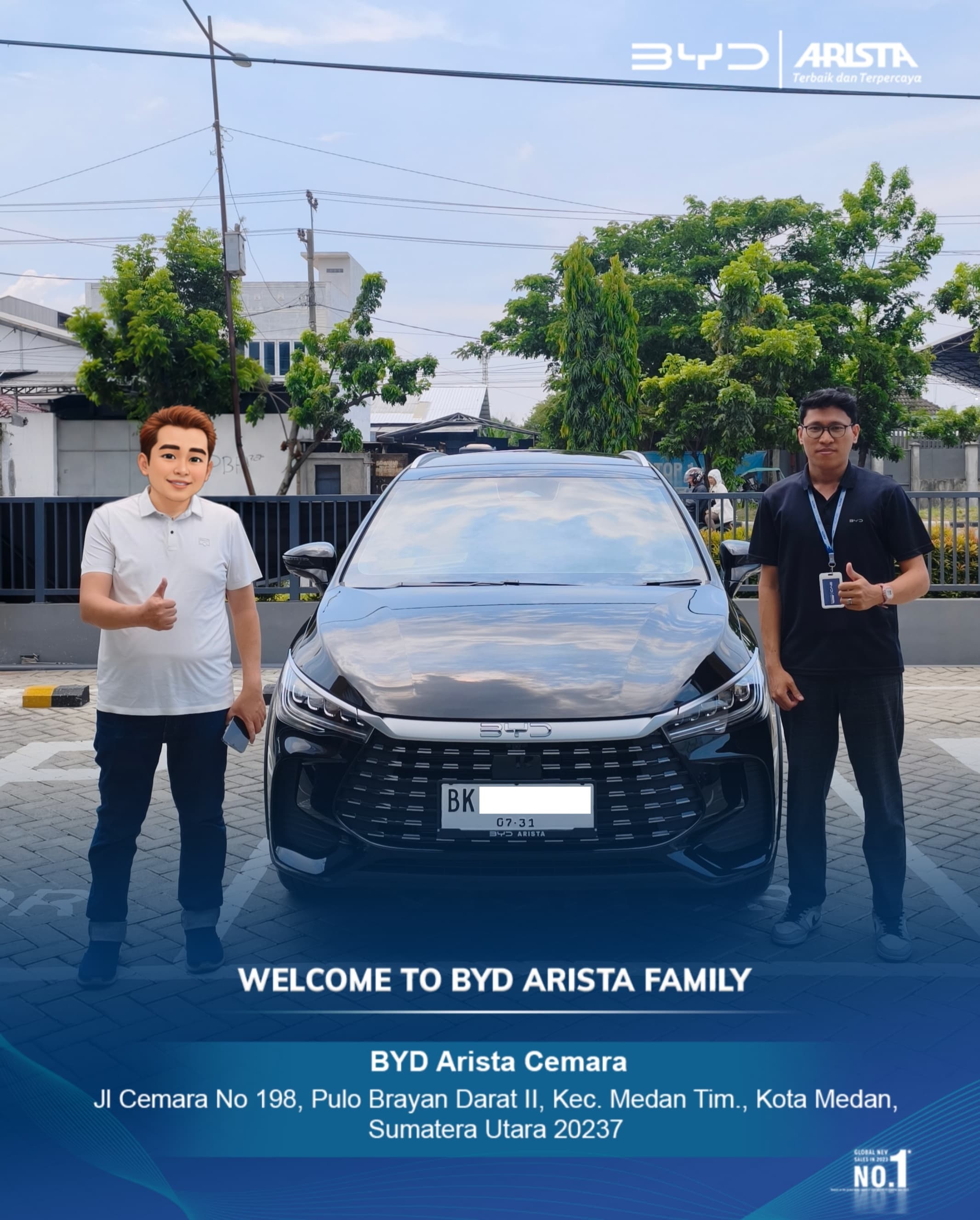 Serah Terima Unit BYD dengan Customer 